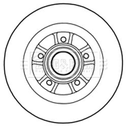 BORG & BECK Тормозной диск BBD5977S